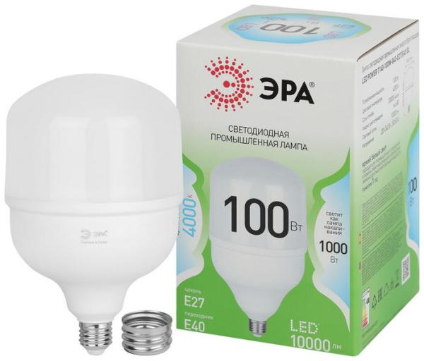 Лампа светодиодная ЭРА GREEN LINE LED POWER T140-100W-840-E27/E40 GL Е27/Е40 100 Вт колокол яркий белый свет