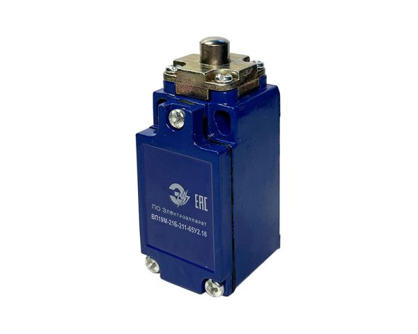 ВП-19М-21Б-211-65У2.18 двухполюсный, толкатель, 1НО+1НЗ ВП-19М-21Б-211-65У2.18 двухполюсный, толкатель, 1НО+1НЗ