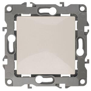 12-1001-02 ЭРА Выключатель, 10АХ-250В, IP20, без м.лапок, Эра12, слоновая кость (10/100/3200)