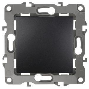 12-1101-05 ЭРА Выключатель, 10АХ-250В, IP20, Эра12, антрацит (10/100/3200)