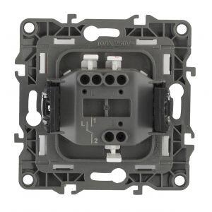 12-1101-05 ЭРА Выключатель, 10АХ-250В, IP20, Эра12, антрацит (10/100/3200)