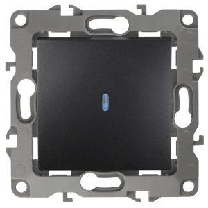 12-1102-05 ЭРА Выключатель с подсветкой, 10АХ-250В, IP20, Эра12, антрацит (10/100/3200) 12-1102-05 ЭРА Выключатель с подсветкой, 10АХ-250В, IP20, Эра12, антрацит (10/100/3200)