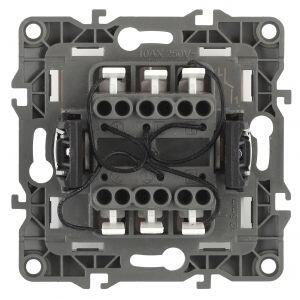 12-1105-05 ЭРА Выключатель двойной с подсветкой, 10АХ-250В, IP20, Эра12, антрацит (10/100/2500) 12-1105-05 ЭРА Выключатель двойной с подсветкой, 10АХ-250В, IP20, Эра12, антрацит (10/100/2500)