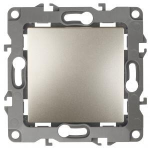 12-1111-04 ЭРА Кнопка, 10АХ-250В, Эра12, шампань (10/100/3000)