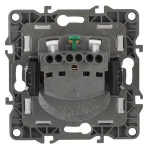 12-2101-02 ЭРА Розетка 2P+E Schuko, 16A-250В, IP20, Эра12, слоновая кость (10/100/2800)