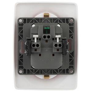 12-2106-01 ЭРА Розетка 2X2P+E Schuko, 16A-250В, IP20, Эра12, белый (10/100/1600)