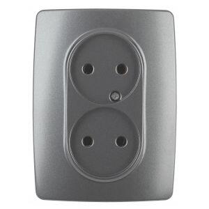 12-2107-12 ЭРА Розетка 2X2P, 16A-250В, IP20, Эра12, графит (10/100/1600) 12-2107-12 ЭРА Розетка 2X2P, 16A-250В, IP20, Эра12, графит (10/100/1600)