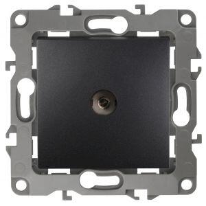 12-3101-05 ЭРА Розетка TV одиночная, IP20, Эра12, антрацит (10/100/2500) 12-3101-05 ЭРА Розетка TV одиночная, IP20, Эра12, антрацит (10/100/2500)