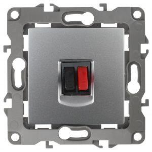 12-3111-03 ЭРА Розетка аудио, IP20, Эра12, алюминий (10/100/3200)