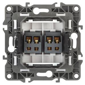 12-3112-14 ЭРА Розетка аудио двойная, IP20, Эра12, медь (10/100/3200)