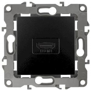 12-3114-05 ЭРА Розетка HDMI, IP20, Эра12, антрацит (10/100/3200)