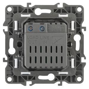 12-4101-12 ЭРА Светорегулятор поворотно-нажимной, 400ВА 230В, IP20, Эра12, графит (6/60/1500)