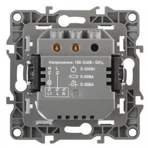 12-4103-03 ЭРА Датчик движения 2-проводной, 180-240В, 200Вт, IP20, Эра12, алюминий (6/60/1800)