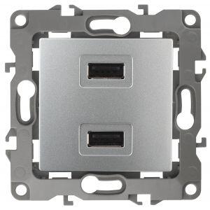 12-4110-03 ЭРА Устройство зарядное USB, 230В/5В-2100мА, IP20, Эра12, алюминий (6/60/1920) 12-4110-03 ЭРА Устройство зарядное USB, 230В/5В-2100мА, IP20, Эра12, алюминий (6/60/1920)