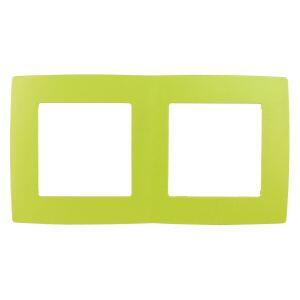 12-5002-26 ЭРА Рамка на 2 поста, Эра12, лайм (10/100/3000)