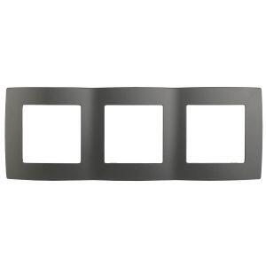 12-5003-12 ЭРА Рамка на 3 поста, Эра12, графит (15/150/2400) 12-5003-12 ЭРА Рамка на 3 поста, Эра12, графит (15/150/2400)