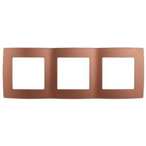 12-5003-14 ЭРА Рамка на 3 поста, Эра12, медь (15/150/2400) 12-5003-14 ЭРА Рамка на 3 поста, Эра12, медь (15/150/2400)