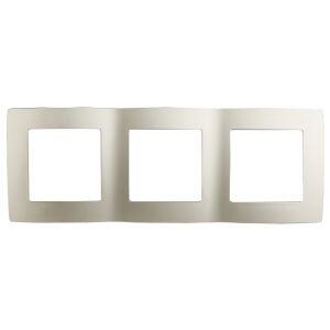 12-5003-15 ЭРА Рамка на 3 поста, Эра12, перламутр (15/150/2400)