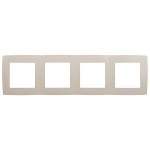 12-5004-02 ЭРА Рамка на 4 поста, Эра12, слоновая кость (10/100/2000)