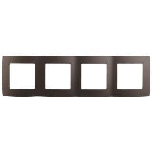 12-5004-13 ЭРА Рамка на 4 поста, Эра12, бронза (10/100/2400) 12-5004-13 ЭРА Рамка на 4 поста, Эра12, бронза (10/100/2400)