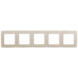 12-5005-02 ЭРА Рамка на 5 постов, Эра12, слоновая кость (10/100/1600) 12-5005-02 ЭРА Рамка на 5 постов, Эра12, слоновая кость (10/100/1600)