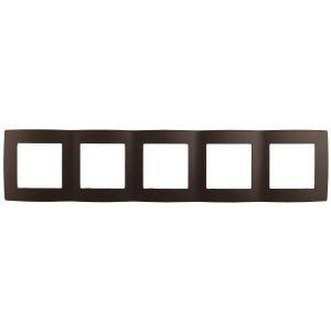 12-5005-13 ЭРА Рамка на 5 постов, Эра12, бронза (10/100/1600) 12-5005-13 ЭРА Рамка на 5 постов, Эра12, бронза (10/100/1600)