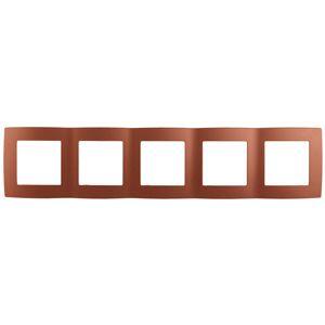 12-5005-14 ЭРА Рамка на 5 постов, Эра12, медь (10/100/2500)