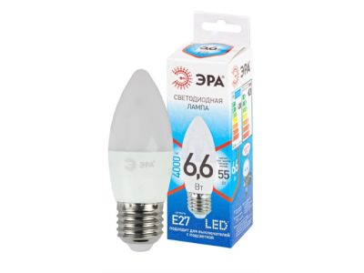Лампа светодиодная ЭРА LED B35-9W-840-E27 QX (диод, свеча, 6,6 Вт, нейтральный свет, E27) Лампа светодиодная ЭРА LED B35-9W-840-E27 QX (диод, свеча, 6,6 Вт, нейтральный свет, E27)