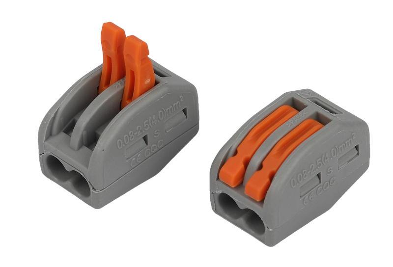 Клемма ЭРА NO-225-382 универсальная 222-412 с рычагами 2-проводная 0.08-2.5/4 мм2 (упаковка 20 шт.)