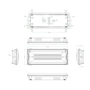 Аварийный светильник светодиодный ЭРА DPA-301-0-65 непостоянный 40LED 3ч IP65