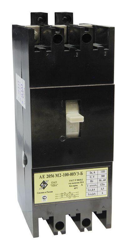 Автоматический выключатель АЕ 2056М2-100   63 А