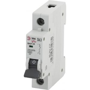 Автоматический выключатель ЭРА PRO NO-902-218 ВА47-29 1Р 63А кривая D 4,5кА