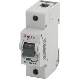Автоматический выключатель ЭРА PRO NO-902-260 ВА47-100 1Р 10А кривая С 10 кА Автоматический выключатель ЭРА PRO NO-902-260 ВА47-100 1Р 10А кривая С 10 кА