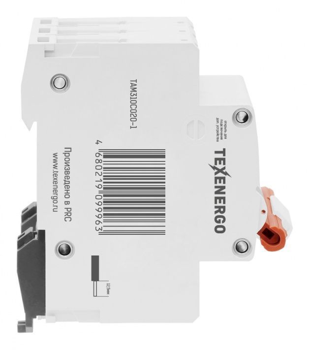 Автоматический выключатель ВА 47100 3п 20А 10кА Texenergo хар-ка С Автоматический выключатель ВА 47100 3п 20А 10кА Texenergo хар-ка С