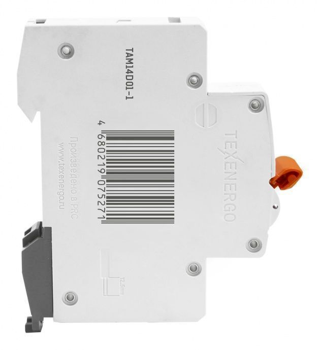 Автоматический выключатель ВА 4729 1п    1А    6кА Texenergo хар-ка D