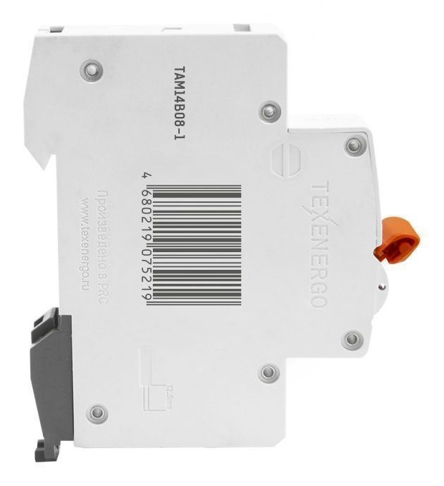 Автоматический выключатель ВА 4729 1п 8А 6кА Texenergo хар-ка B Автоматический выключатель ВА 4729 1п 8А 6кА Texenergo хар-ка B