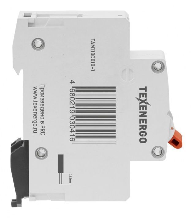 Автоматический выключатель ВА47-100 1п 10А 10кА Texenergo хар-ка С Автоматический выключатель ВА47-100 1п 10А 10кА Texenergo хар-ка С