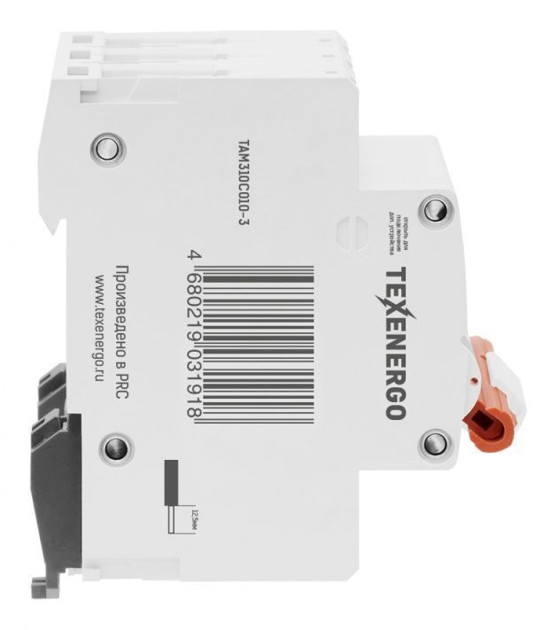 Автоматический выключатель ВА47-100 3п   10А  10кА Texenergo хар-ка С