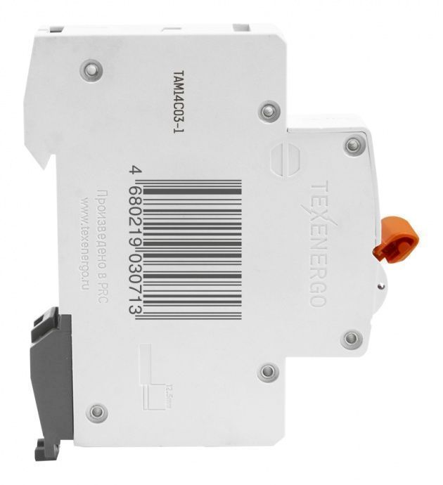 Автоматический выключатель ВА47-29 1п    3А    6кА Texenergo хар-ка С