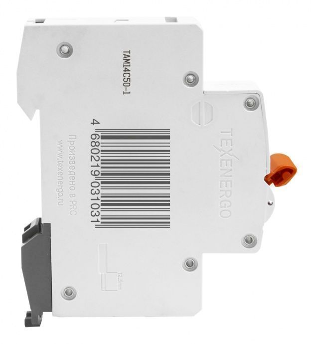 Автоматический выключатель ВА47-29 1п   50А   6кА Texenergo хар-ка С