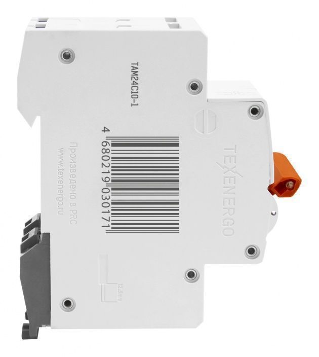 Автоматический выключатель ВА47-29 2п   10А   6кА Texenergo хар-ка С