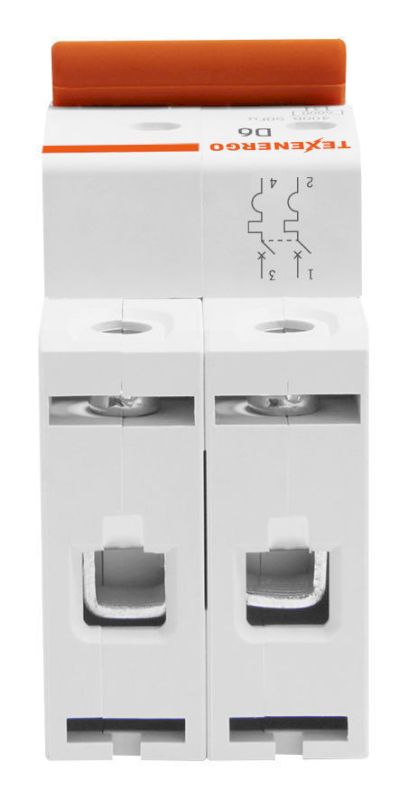 Автоматический выключатель ВА47-29 2п 6А 6кА Texenergo хар-ка D Автоматический выключатель ВА47-29 2п 6А 6кА Texenergo хар-ка D