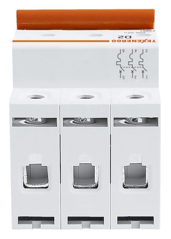 Автоматический выключатель ВА47-29 3п 2А 6кА Texenergo хар-ка D Автоматический выключатель ВА47-29 3п 2А 6кА Texenergo хар-ка D