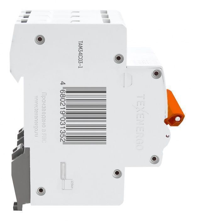 Автоматический выключатель ВА47-29 3п    3А    6кА Texenergo хар-ка С