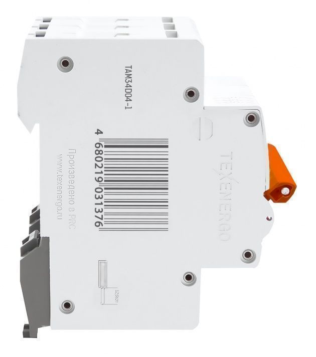 Автоматический выключатель ВА47-29 3п    4А    6кА Texenergo хар-ка D