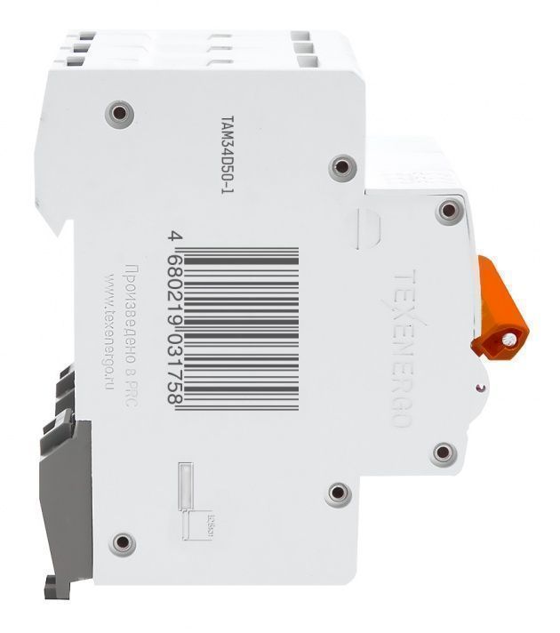 Автоматический выключатель ВА47-29 3п 50А 6кА Texenergo хар-ка D Автоматический выключатель ВА47-29 3п 50А 6кА Texenergo хар-ка D