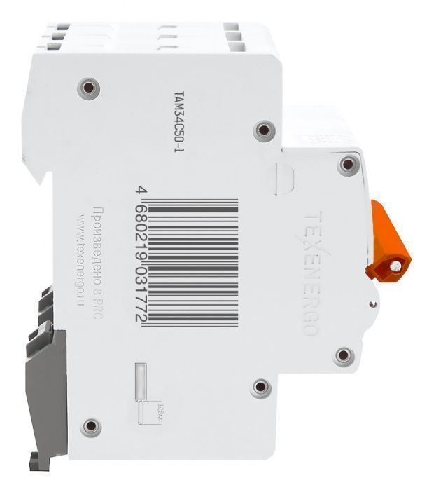 Автоматический выключатель ВА47-29 3п 50А 6кА Texenergo хар-ка С Автоматический выключатель ВА47-29 3п 50А 6кА Texenergo хар-ка С