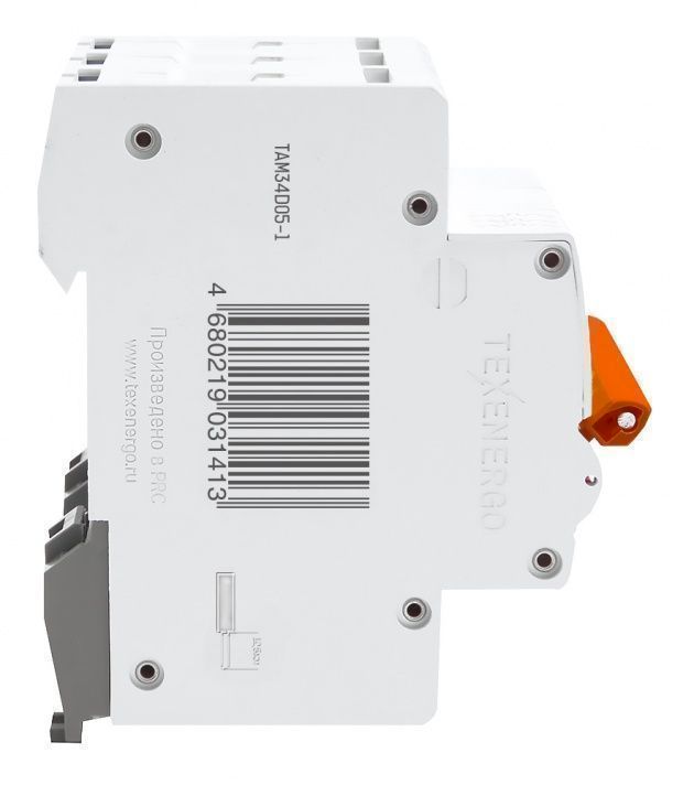 Автоматический выключатель ВА47-29 3п    5А    6кА Texenergo хар-ка D