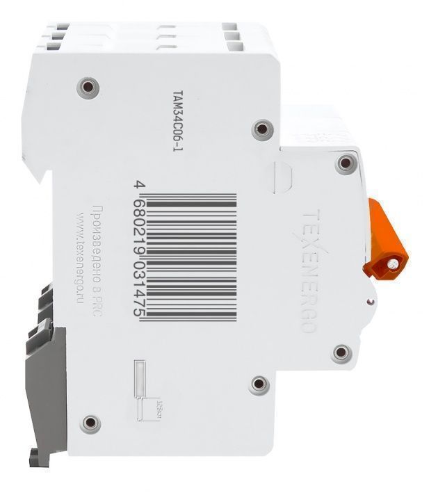 Автоматический выключатель ВА47-29 3п    6А    6кА Texenergo хар-ка С