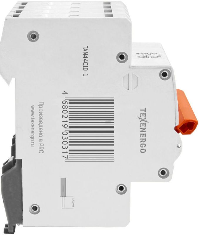 Автоматический выключатель ВА47-29 4п   10А   6кА Texenergo хар-ка С